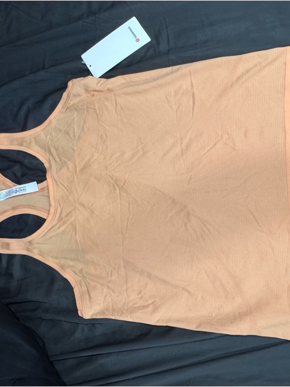 lululemon athletica Peach Ribbed Racerback Tank